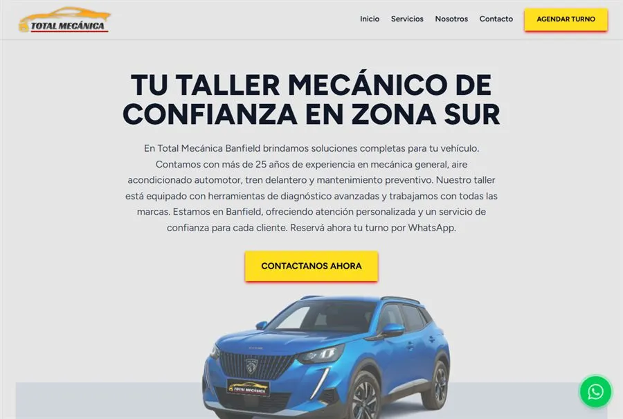 Sitio web de Total Mecánica